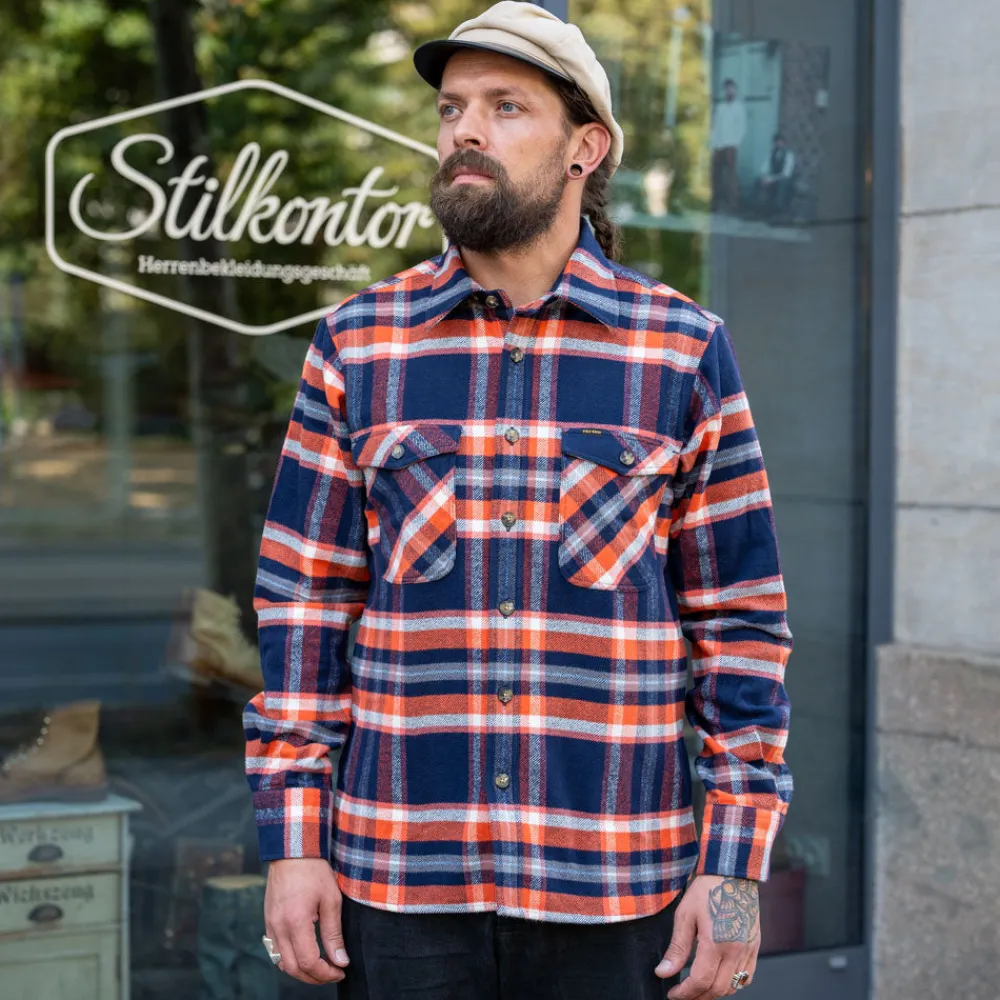 Pike Brothers 1943 CPO Shirt Barrow blue> Hemden