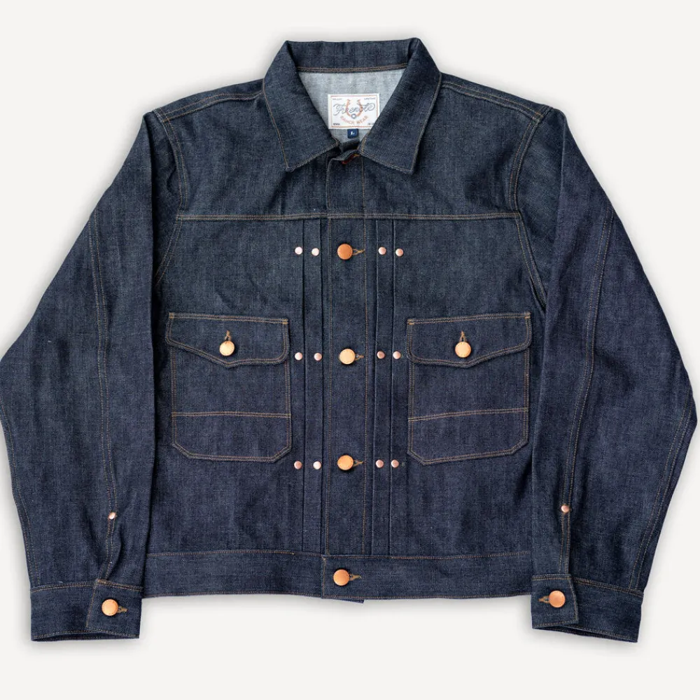 Freenote Cloth 14 Ounce Broken Twill Denim Jacket RJ-3> Jacken