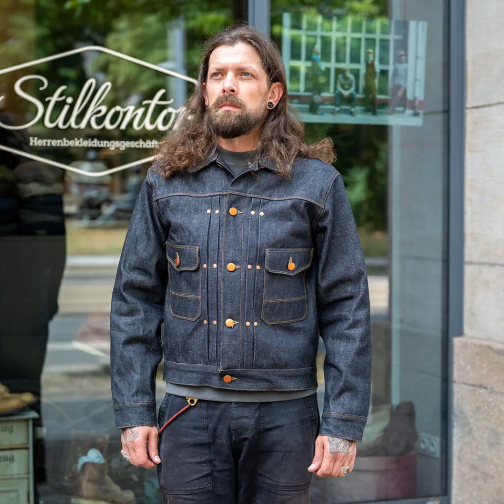Freenote Cloth 14 Ounce Broken Twill Denim Jacket RJ-3> Jacken