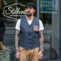 Pike Brothers 1937 Roamer Vest blue wabash> Westen