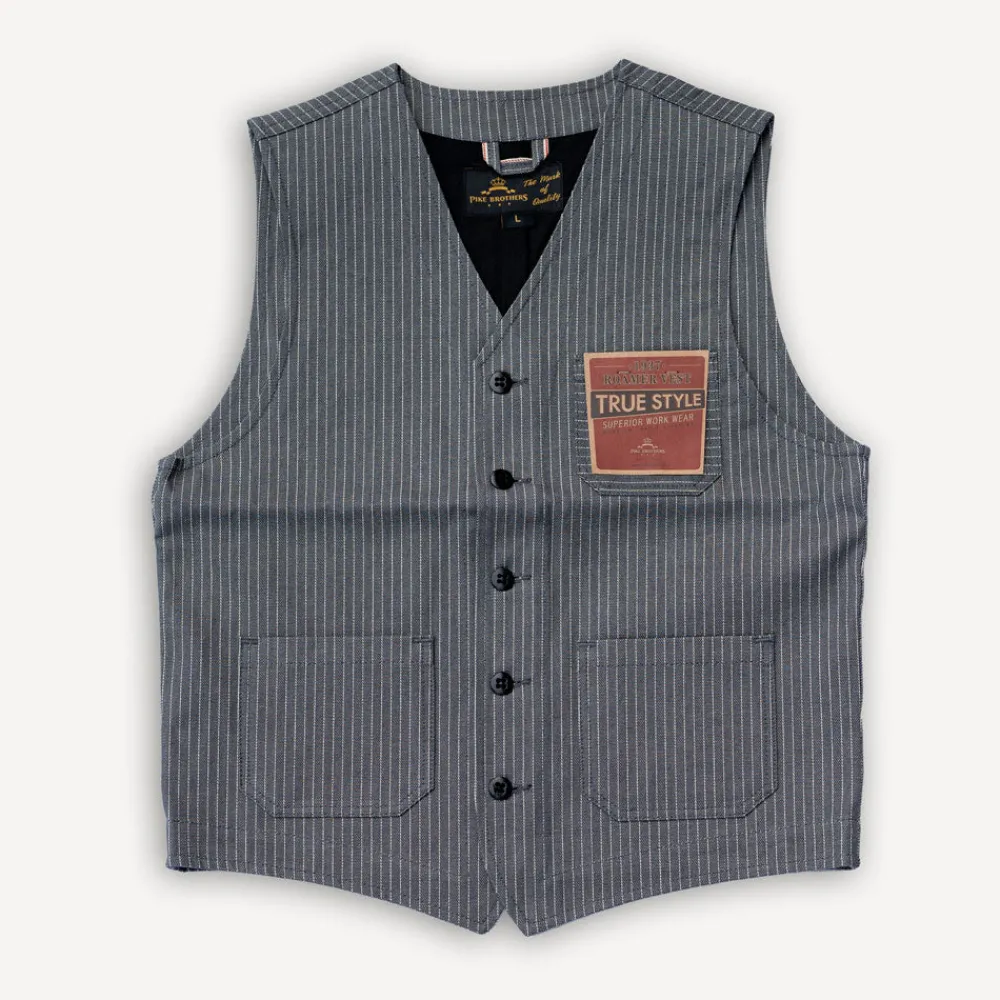 Pike Brothers 1937 Roamer Vest Grey Wabash> Westen
