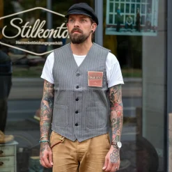 Pike Brothers 1937 Roamer Vest Grey Wabash> Westen