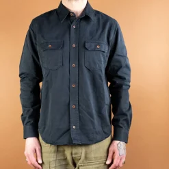 Indigofera Alamo Shirt Marshall Black> Hemden