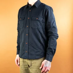 Indigofera Alamo Shirt Marshall Black> Hemden