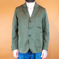 1st PAT-RN Anders Military HBT Jacket Olive> Jacken