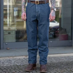 Tellason Army Chino Wabash Blue/White> Hosen
