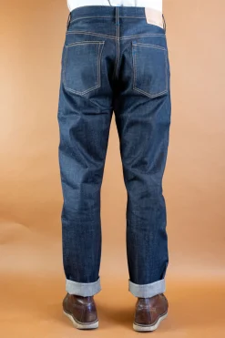 Benzak B-04 Relaxed Jeans 13 oz. Brown Cotton Selvedge><noscript><img width=