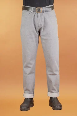 Benzak B-04 Relaxed 14oz. Selvedge Colour Denim Grey> Hosen
