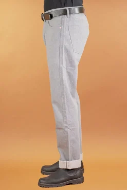 Benzak B-04 Relaxed 14oz. Selvedge Colour Denim Grey><noscript><img width=