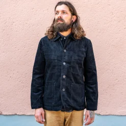 Universal Works Bakers Jacket Cord Black> Jacken