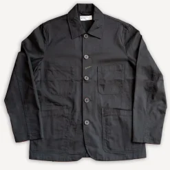 Universal Works Bakers Jacket Twill Black> Jacken