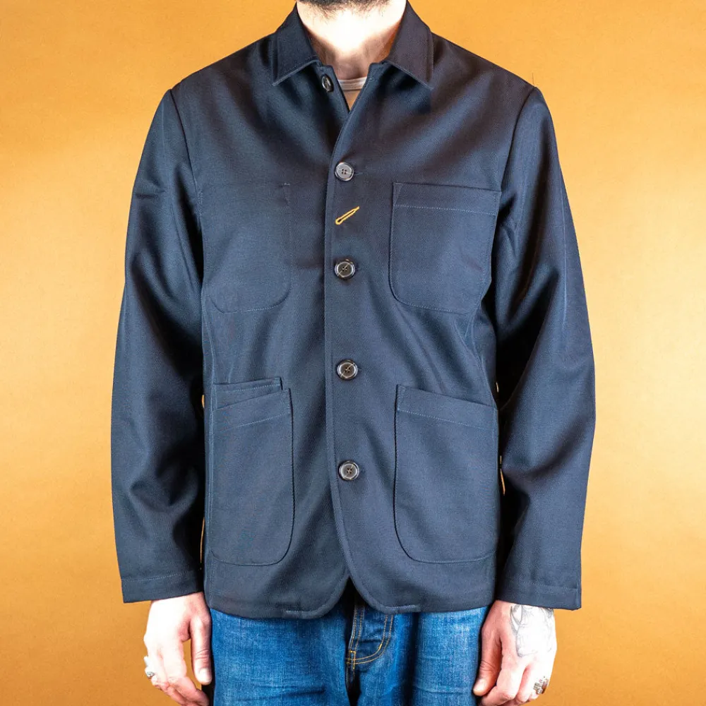 Universal Works Bakers Jacket Wool Twill Navy> Jacken