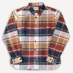 Freenote Cloth Benson Shirt Gold Plaid> Hemden