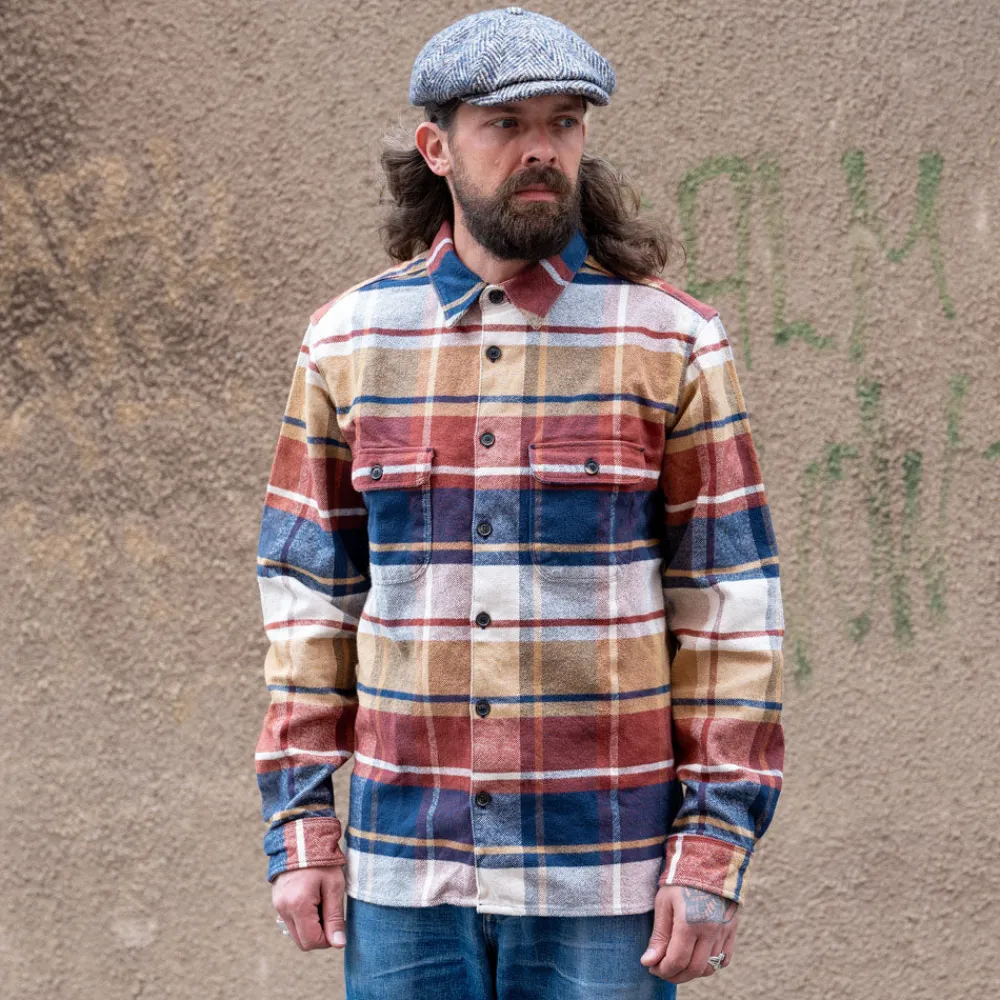 Freenote Cloth Benson Shirt Gold Plaid> Hemden