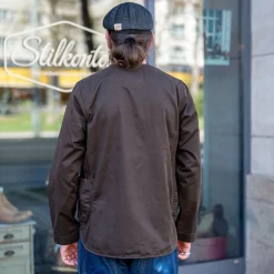 Hansen Bernard Loose Fit Light Jacket Coffee Brown><noscript><img width=
