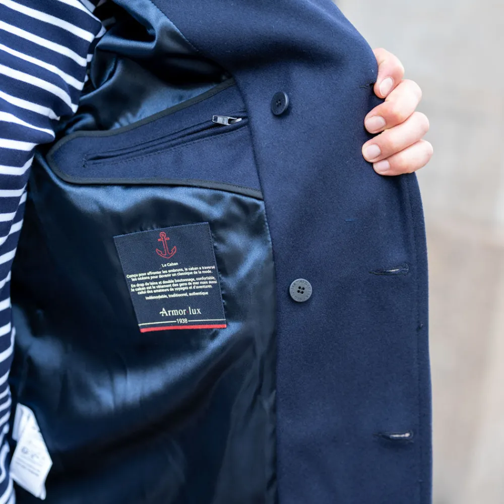 Armor Lux Caban Cap Sizun Navy> Jacken