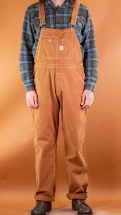 Hen´s Teeth Canvas Bib Overall Duck Brown> Hosen