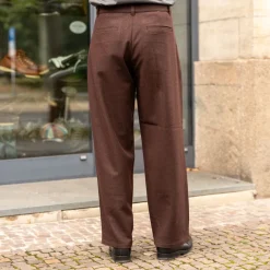 About Companions Carlo Trousers Lambswool Marron><noscript><img width=