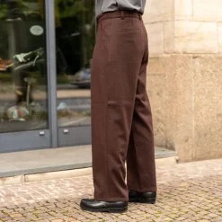 About Companions Carlo Trousers Lambswool Marron><noscript><img width=