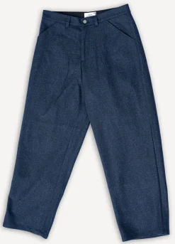About Companions Carlo Trousers Lambswool Blue> Hosen