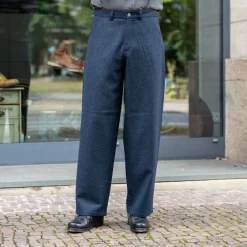 About Companions Carlo Trousers Lambswool Blue> Hosen