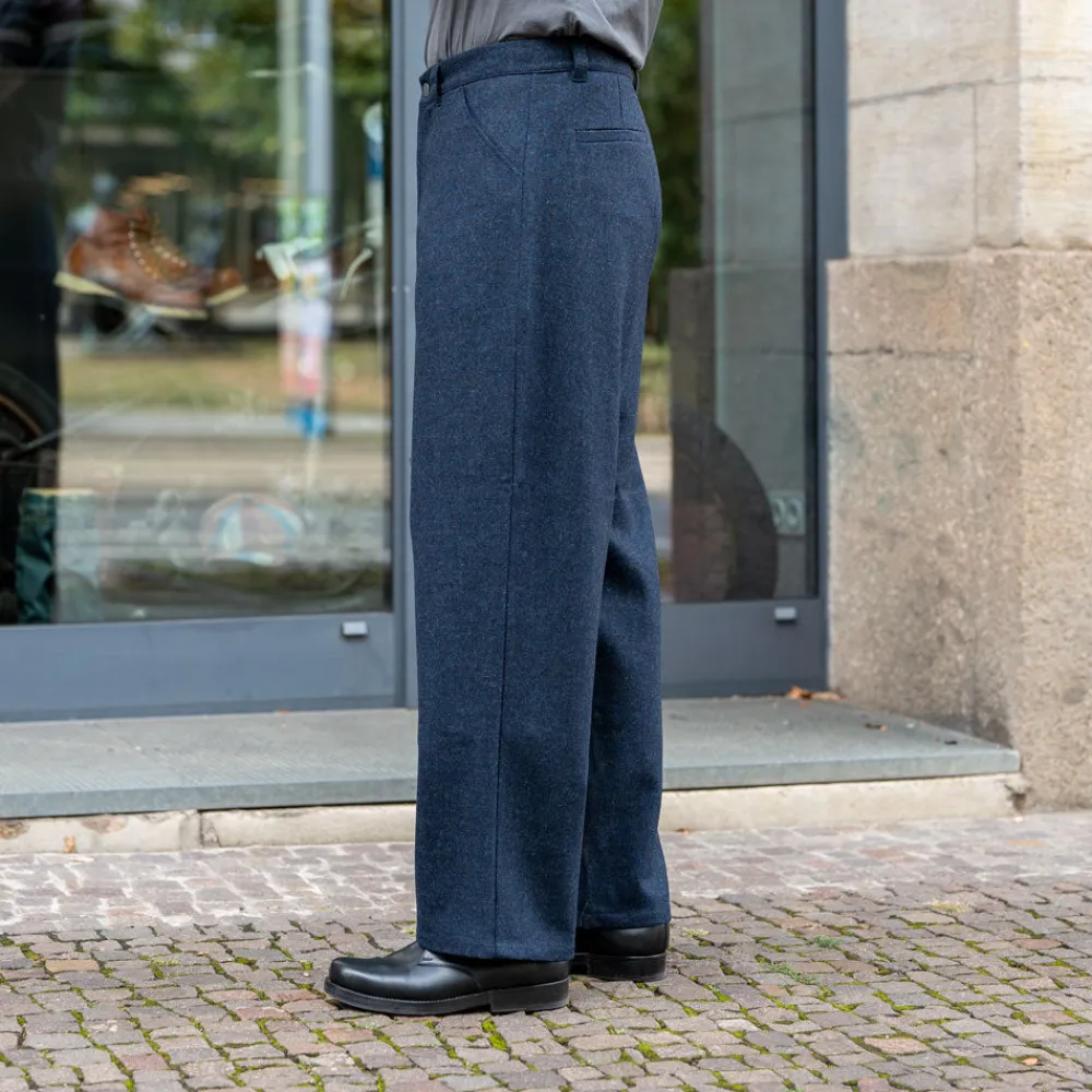 About Companions Carlo Trousers Lambswool Blue> Hosen
