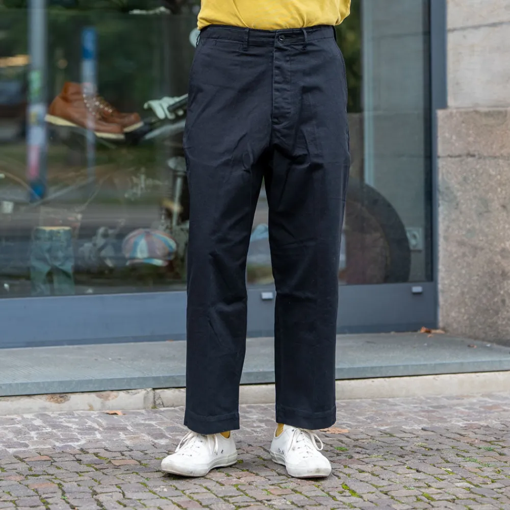 Merz beim Schwanen Chino Bio-Baumwolle Twill 300g Relaxed Fit Deep Black CHINO01> Hosen