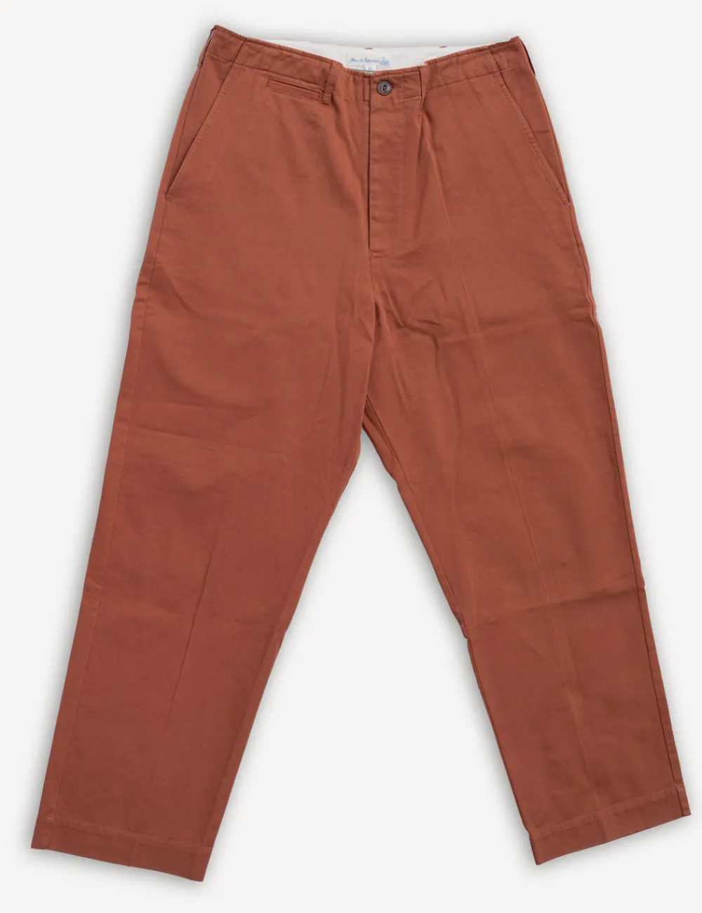 Merz beim Schwanen Chino Bio-Baumwolle Twill 300g Relaxed Fit Chestnut CHINO01> Hosen