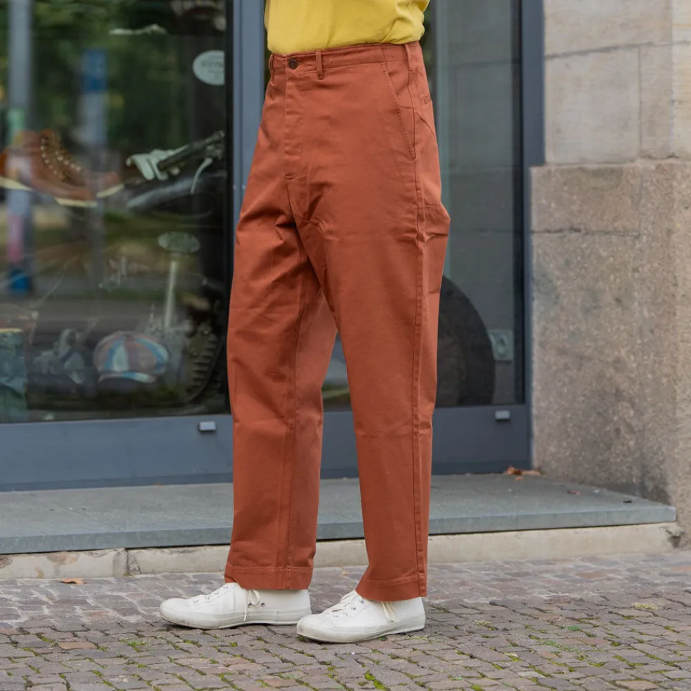 Merz beim Schwanen Chino Bio-Baumwolle Twill 300g Relaxed Fit Chestnut CHINO01> Hosen