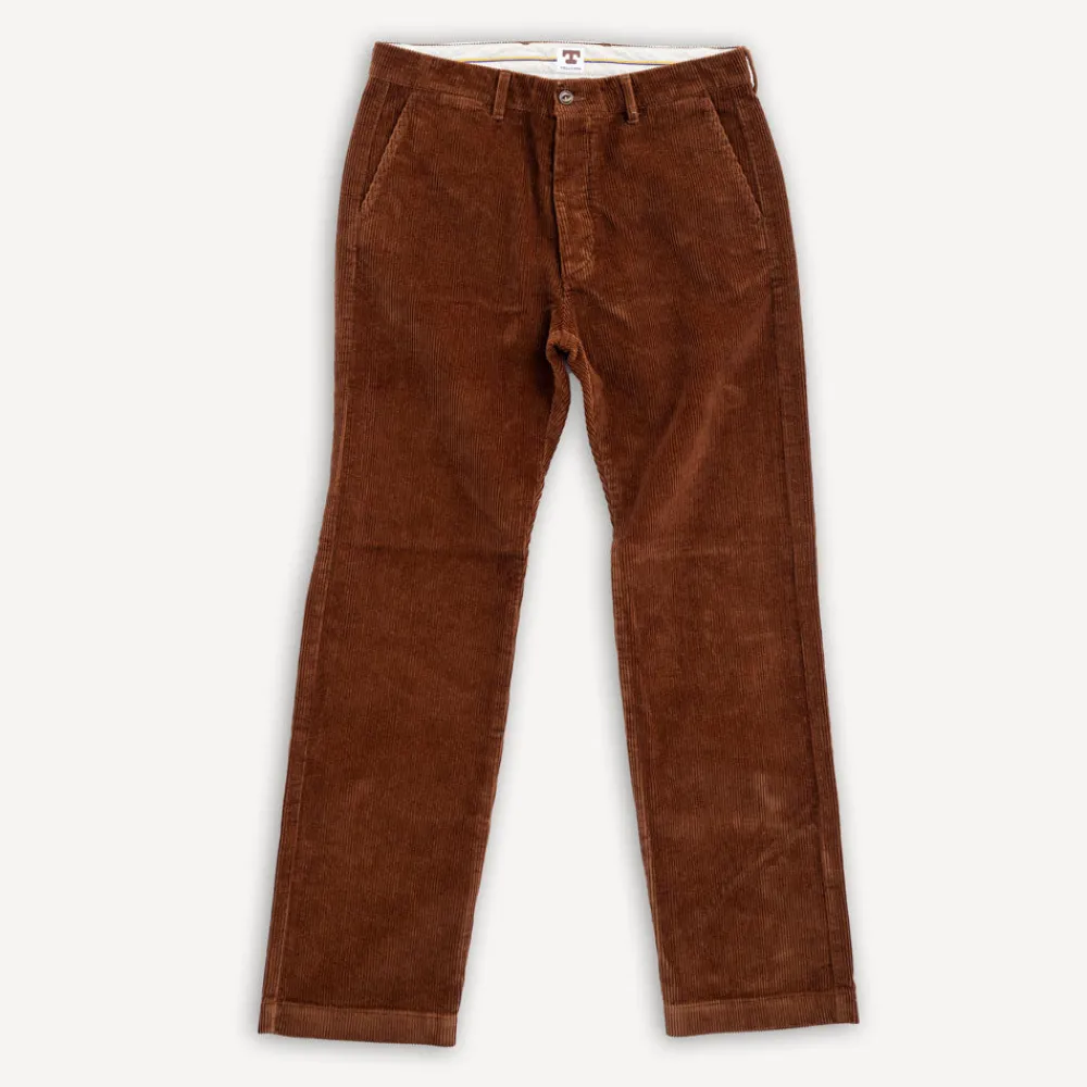 Tellason Chino Pant Kindermann Corduroy Brown> Hosen