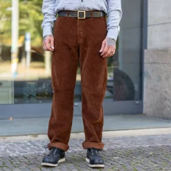 Tellason Chino Pant Kindermann Corduroy Brown> Hosen