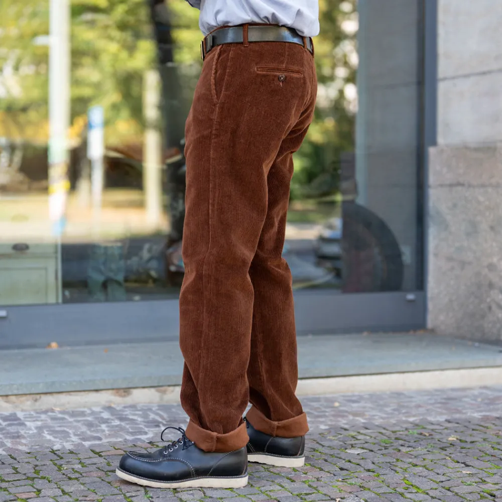 Tellason Chino Pant Kindermann Corduroy Brown> Hosen