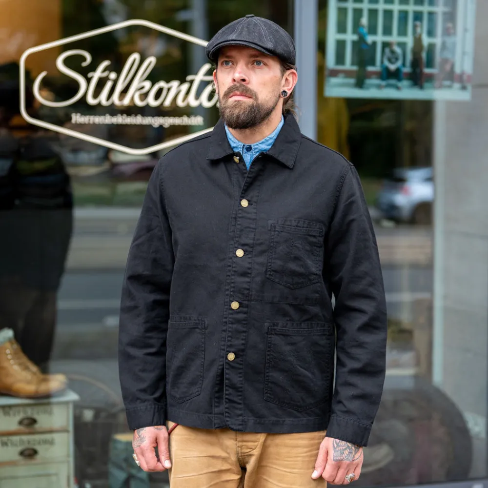 Eat Dust Chore Jacket Garage Cotton Black> Jacken