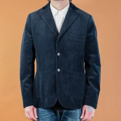 Hansen Chris Classic Two Button Blazer Corduroy Navy> Jacken