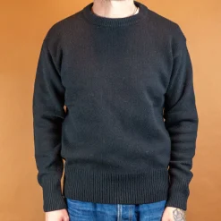Merz beim Schwanen Classic Crewneck Pullover Merino/Cashmere Deep Black> Pullover