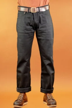 Indigofera Clint Pants Gunpowder Selvage 14oz Black> Hosen