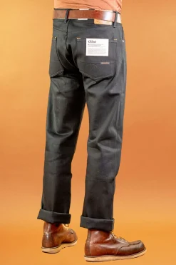 Indigofera Clint Pants Gunpowder Selvage 14oz Black><noscript><img width=