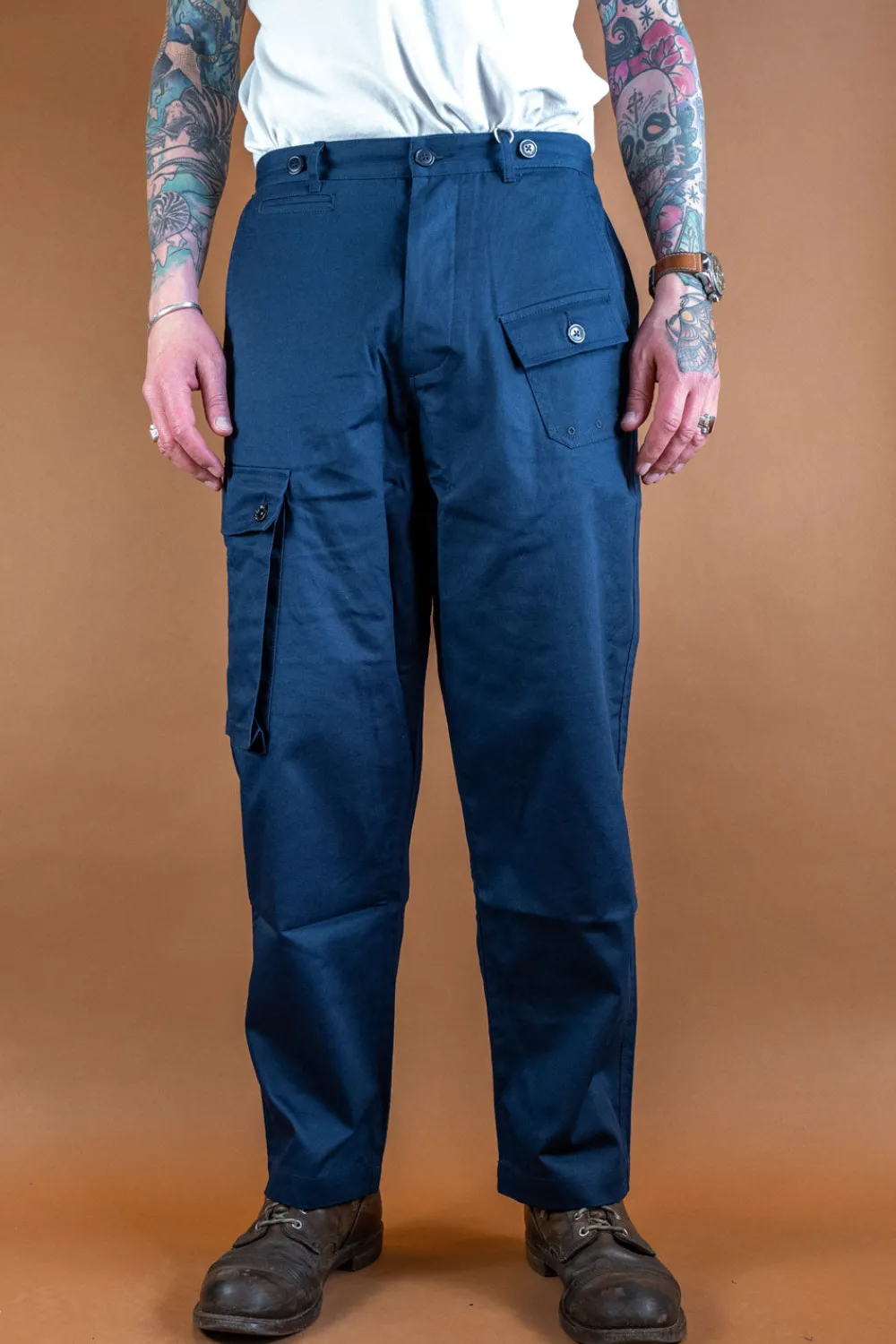 Workware Combat Pants Taper Navy> Hosen