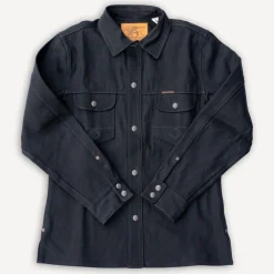 Indigofera Copeland Gunpowder Black Selvage> Hemden