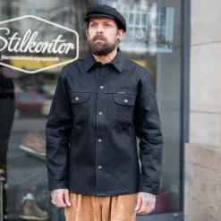 Indigofera Copeland Gunpowder Black Selvage> Hemden