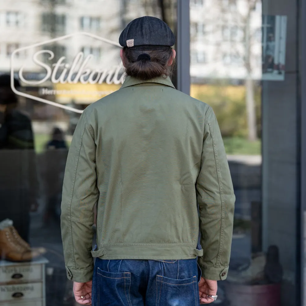 Scarti Lab Cotton Canvas Jacket Green> Jacken