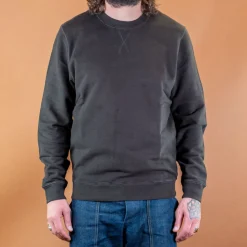 Sunspel Cotton Loopback Sweatshirt Coffee> Pullover