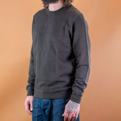 Sunspel Cotton Loopback Sweatshirt Coffee> Pullover