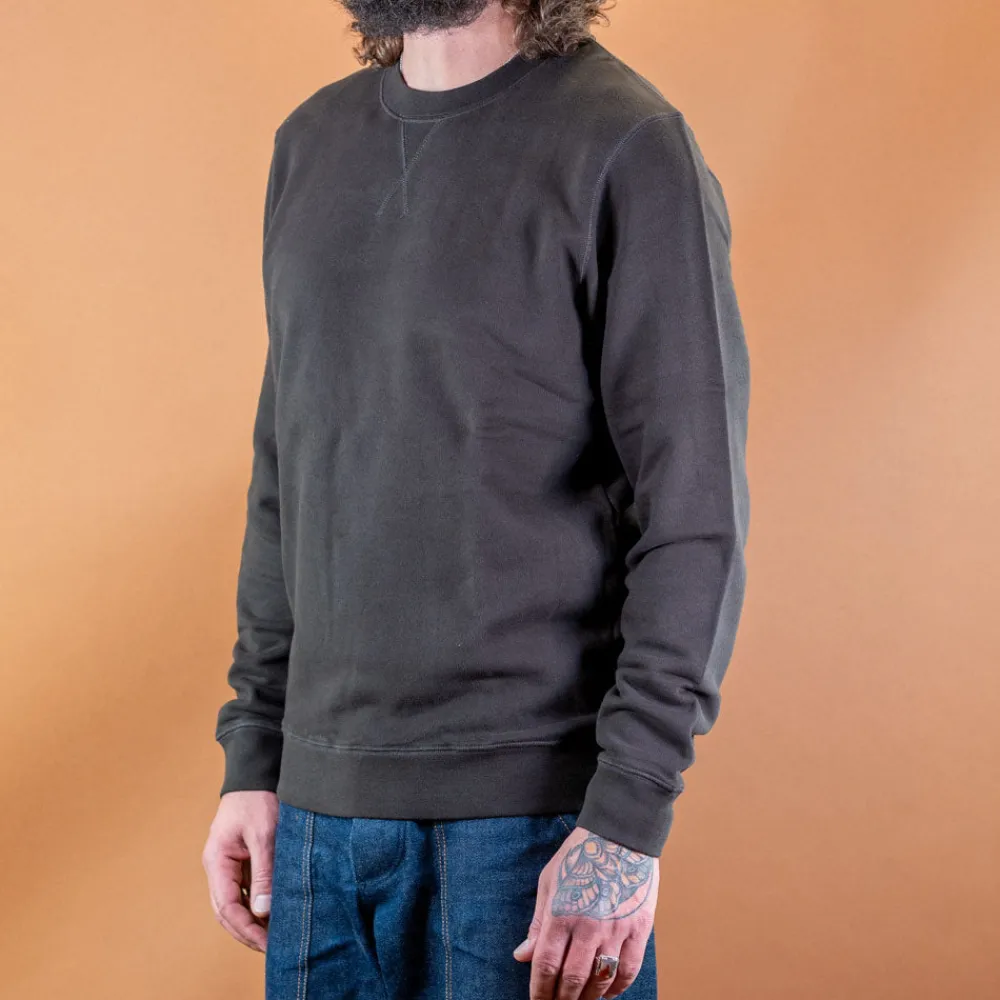 Sunspel Cotton Loopback Sweatshirt Coffee> Pullover