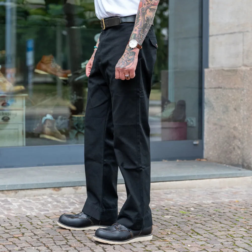 Scarti Lab Cotton Pants 122 Black> Hosen