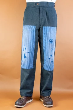 Scarti Lab Cotton Pants Grey Striped BnB> Hosen