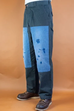 Scarti Lab Cotton Pants Grey Striped BnB> Hosen