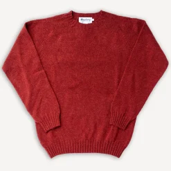 Harley of Scotland Crew Neck Sweater Super Soft Wool Blaze> Pullover