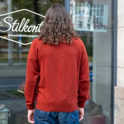 Harley of Scotland Crew Neck Sweater Super Soft Wool Blaze><noscript><img width=