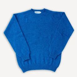 Harley of Scotland Crew Neck Sweater Super Soft Wool Atlantic Spray> Pullover